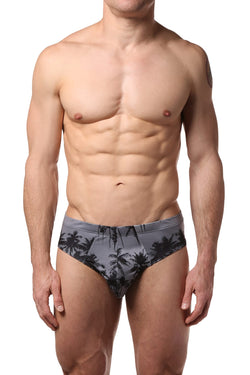 2(X)IST Black/White Sunset Palm Trees Graphic Modal Bikini thumbnail 1