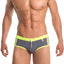 Jor Grey & Green Sport Swimwear Brief