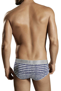 Hawai Blue Pixil Stripes Brief thumbnail 2