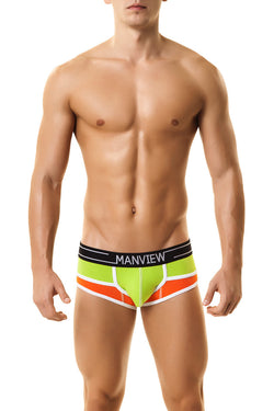 Manview Green & Orange City Boy Brief thumbnail 1
