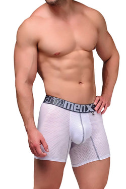 Xtremen White Microfiber Mesh Boxer Brief thumbnail 2