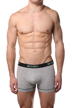2(X)IST Grey & Blue Performance Cotton Trunk - 2 PACK thumbnail 2