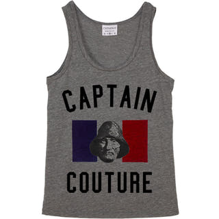 Rxmance Heather Grey Captain Couture Tank Top