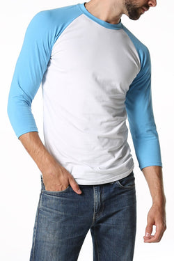 CheapUndies Sky Blue Raglan Shirt thumbnail 1