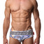 Danny Miami White Print Swim Brief