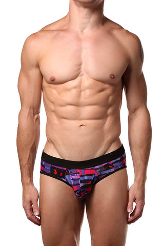 JustinCase Purple/Magenta/Blue Lane Brief