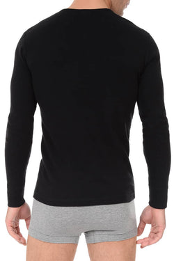 2(X)IST Black Tartan Long Sleeve Henley thumbnail 3