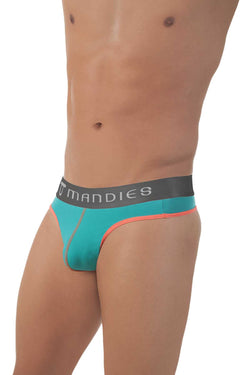 Mandies Teal/Neon-Orange Discotheque Thong thumbnail 2