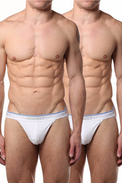 2(X)IST White Stretch Cotton Jock 2-Pack thumbnail 1