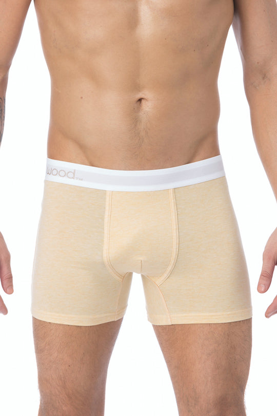 WOOD Straw Yellow Heather Boxer Brief