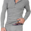 2(X)IST Grey Tartan Long Sleeve Henley