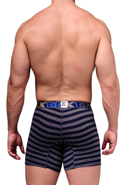 Xtremen Blue Large Stripes Boxer Brief thumbnail 3