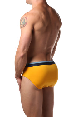 2(X)IST  Yellow Graphic Cotton Brief thumbnail 2