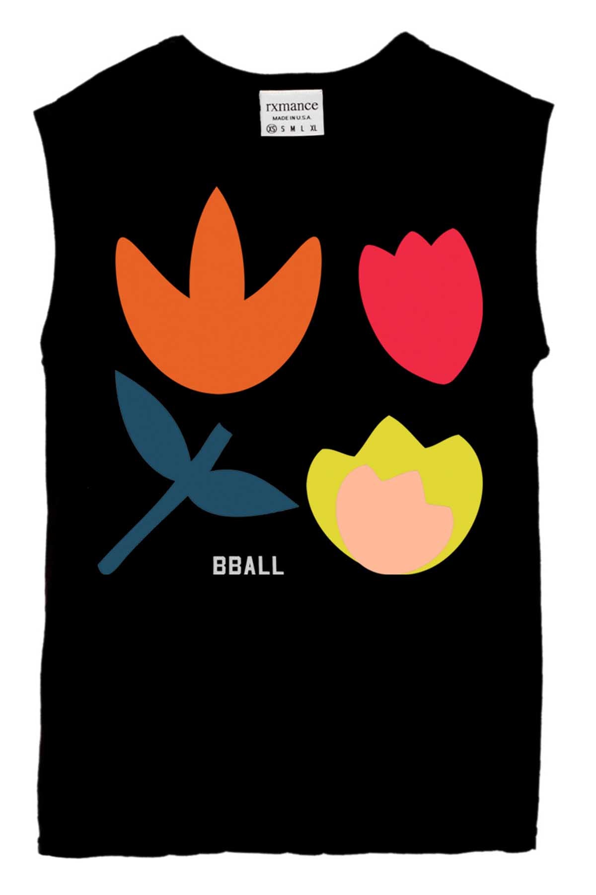 Rxmance Black Buds Muscle Tee