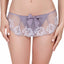 Affinitas Lavender Grey Coco Embroidered Thong