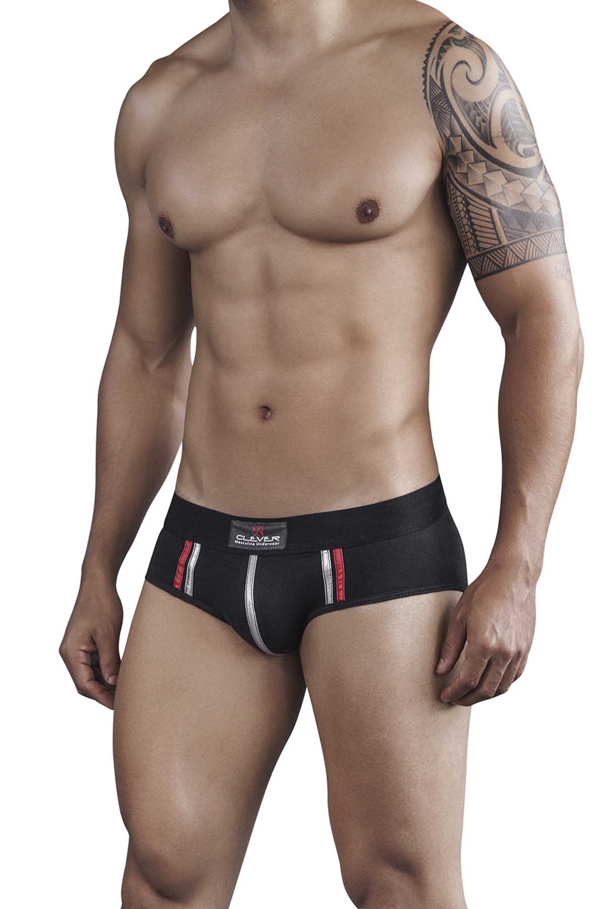 Clever Black Tupac Piping Brief