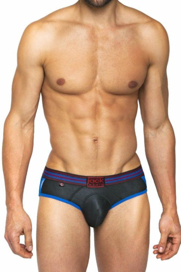 Jack Adams Black & Blue Flex Racer Brief