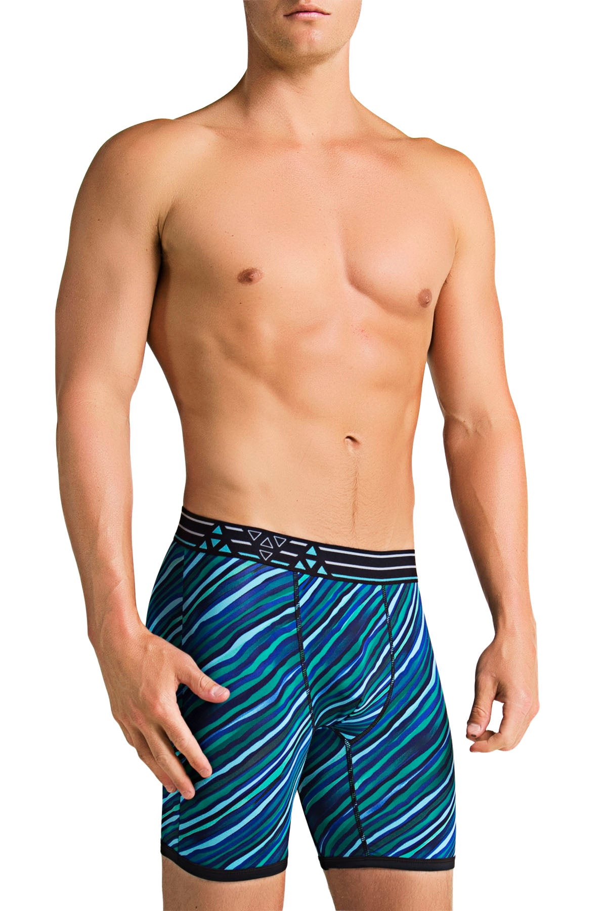 Balanced Tech Blue & Black Performance Boxer Brief
