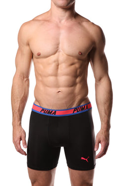 PUMA Light Black & Grey Solid Side Panel Boxer Brief thumbnail 1