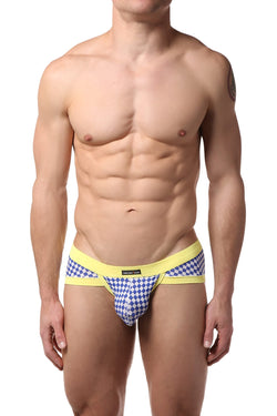 Manview Yellow Checkered Brief thumbnail 1