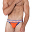 Timoteo Orange & Blue Jet Stream U-Bulge Jockstrap