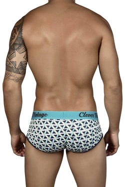 Clever Blue Triangle Piping Brief thumbnail 2