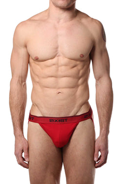 2(X)IST Red & Black Stretch Cotton Jock 2-Pack thumbnail 1