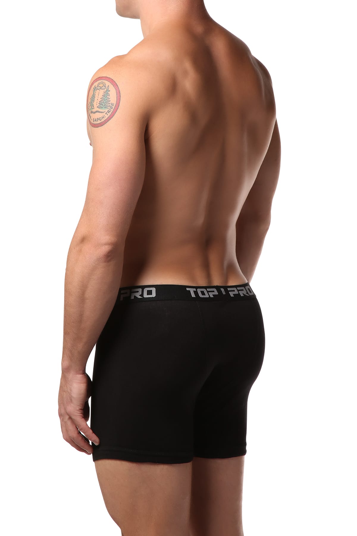 Top Pro Black Boxer Brief 2-Pack