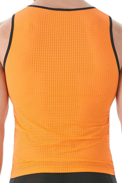 Gregg Homme Orange Drive Perforated Mesh Tank Top thumbnail 2