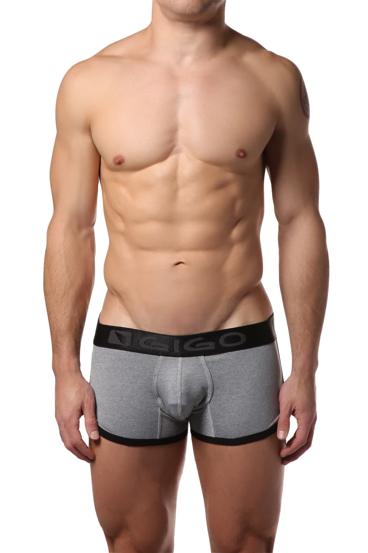 Gigo Grey Pattern Short Boxer