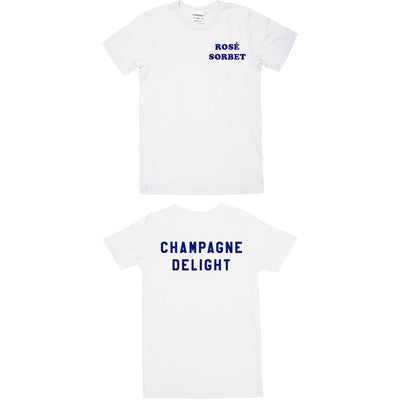 Rxmance White Champagne Crew Tee