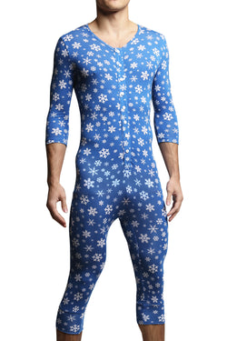 Trend Blue Snowflake Playtime Onesies thumbnail 2