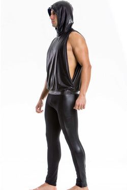 Modus Vivendi Black/Blue Blend Muscle Hoodie thumbnail 1