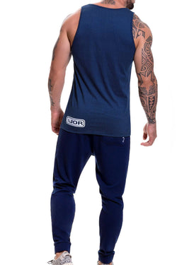 Jor Navy-Blue Turin Tank Top thumbnail 2