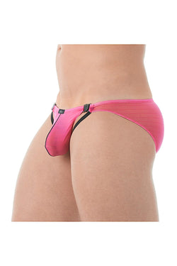 Gregg Homme Pink Mesh Suspender C-Ring Brief thumbnail 2