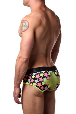 Candyman Neon Stars Printed Brief thumbnail 1