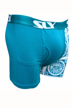 Sly Blue Sugar Skull Boxer Brief thumbnail 2