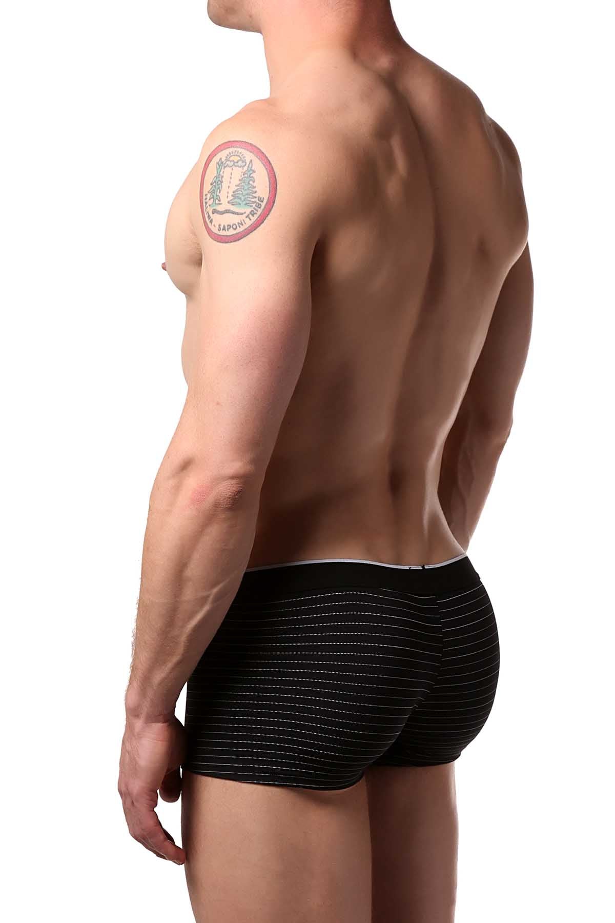 Doreanse Black/Pinstripe Athletic Hipster Trunk