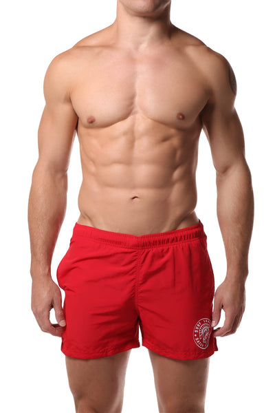 Datch Solid Red Gladiator Swim Short