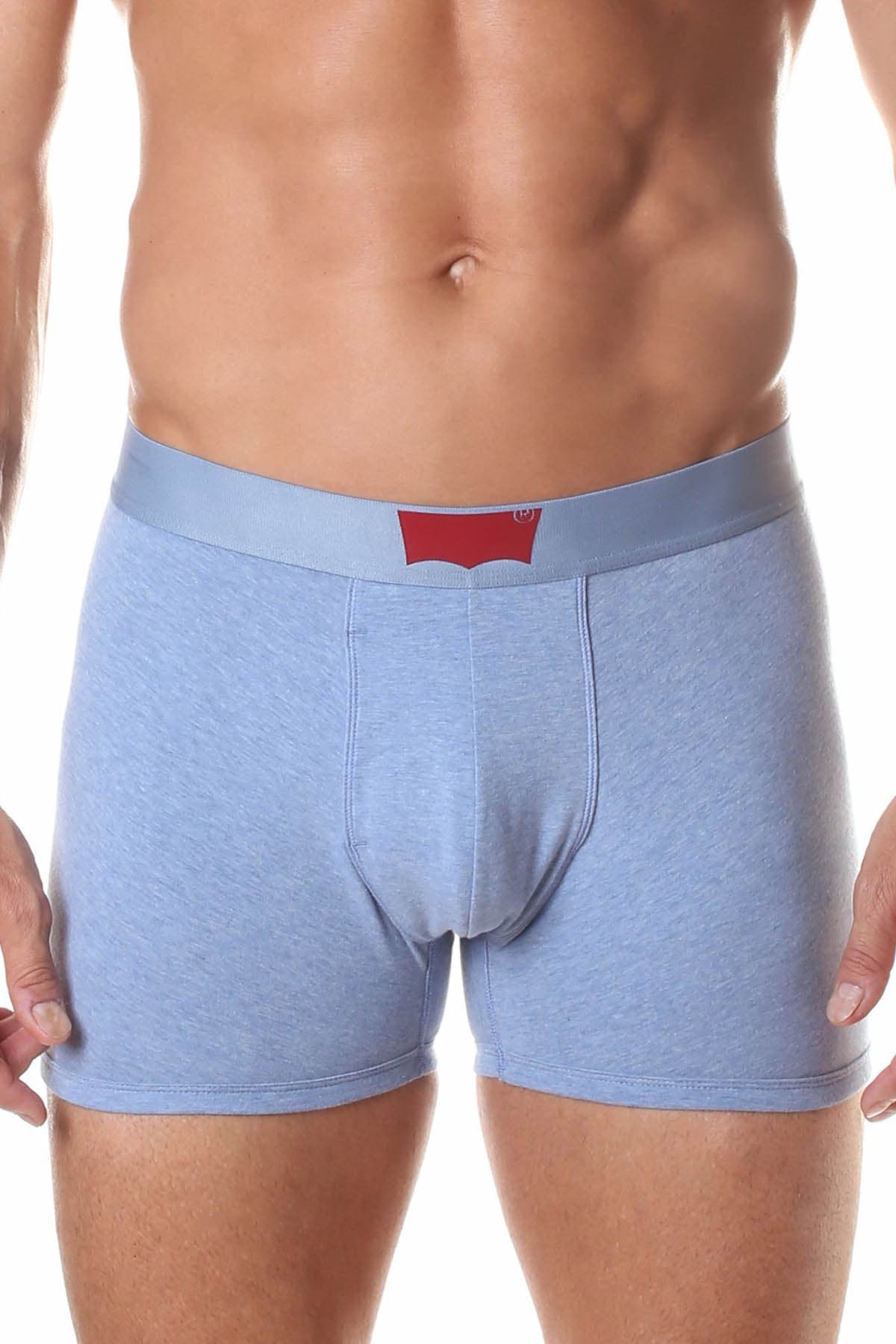 Levi's Faded-Denim/Heather 200 Series Cotton-Stretch Boxer Brief 2-Pack
