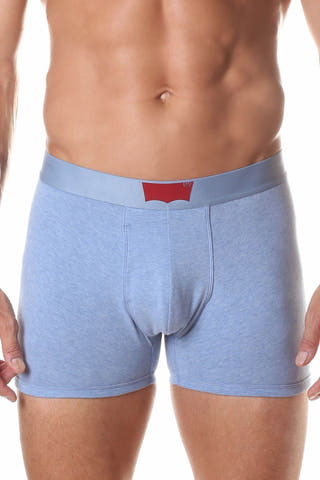 Levi's Faded-Denim/Heather 200 Series Cotton-Stretch Boxer Brief 2-Pack