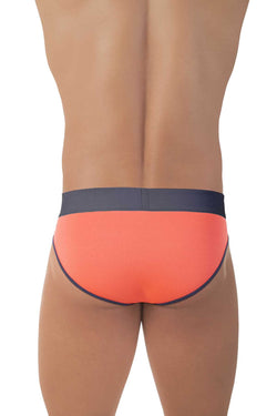Mandies Neon-Orange/Navy Casino Brief thumbnail 3
