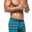 Xtremen Turquoise Thin Stripes Boxer Brief