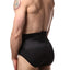 2(X)IST Black 6 Inch Shaper Brief