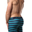 AQS 3pk Teal, Black & Burgundy Stripe Boxer Brief