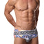 Danny Miami White Print Swim Brief