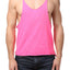 Y.M.L.A Hot Pink Raw Edge String Tank