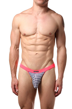 Manview Pink Checkered Mini-Brief thumbnail 1