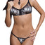 Coquette Black & Nude Bra & G-String Set