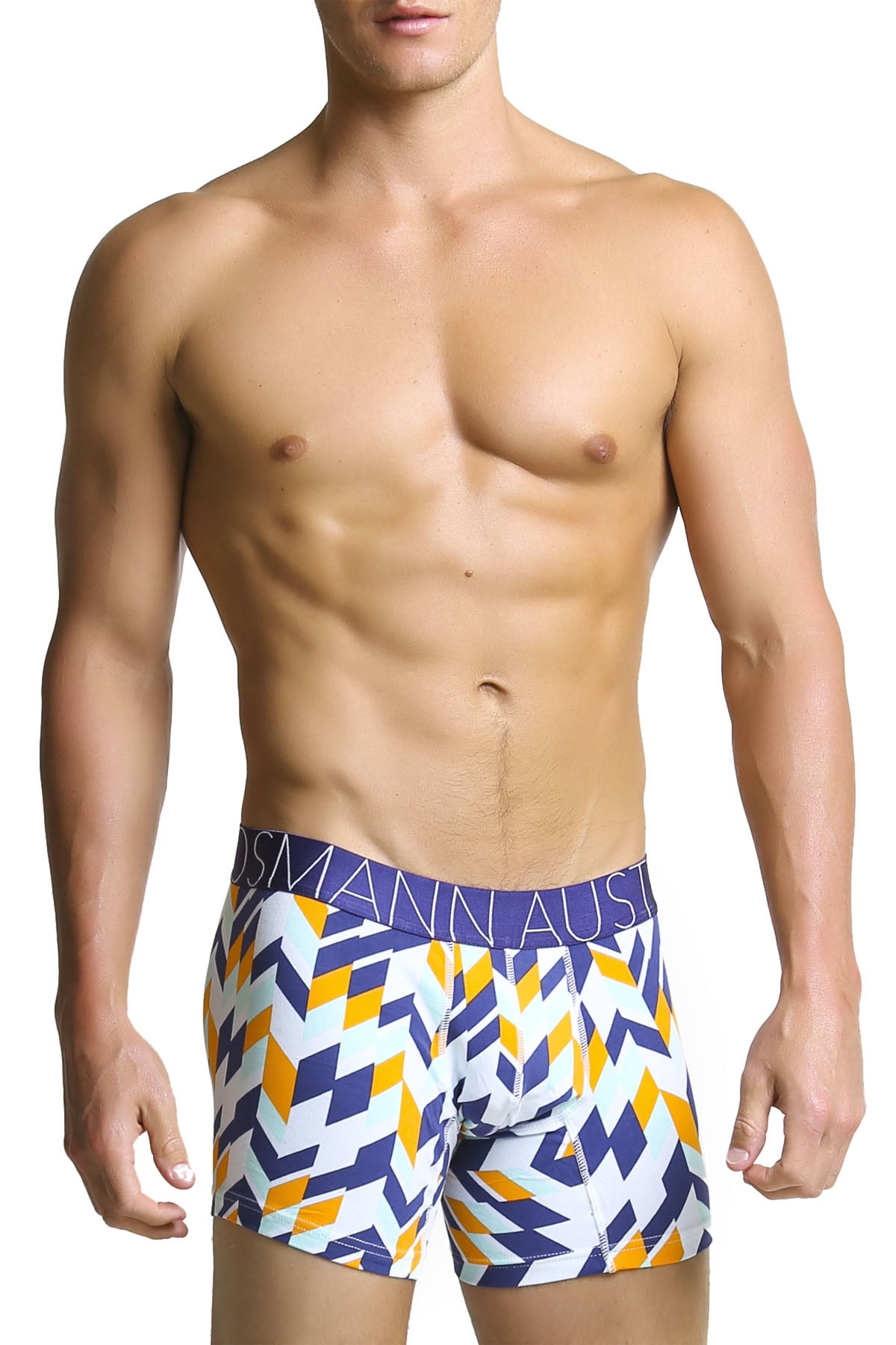 Mosmann Multi Print Orange Blade Boxer